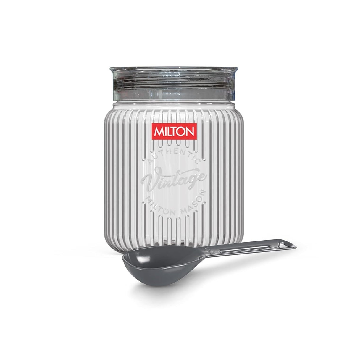 MILTON Olive Airtight Containers with Spoons for Kitchen Storage