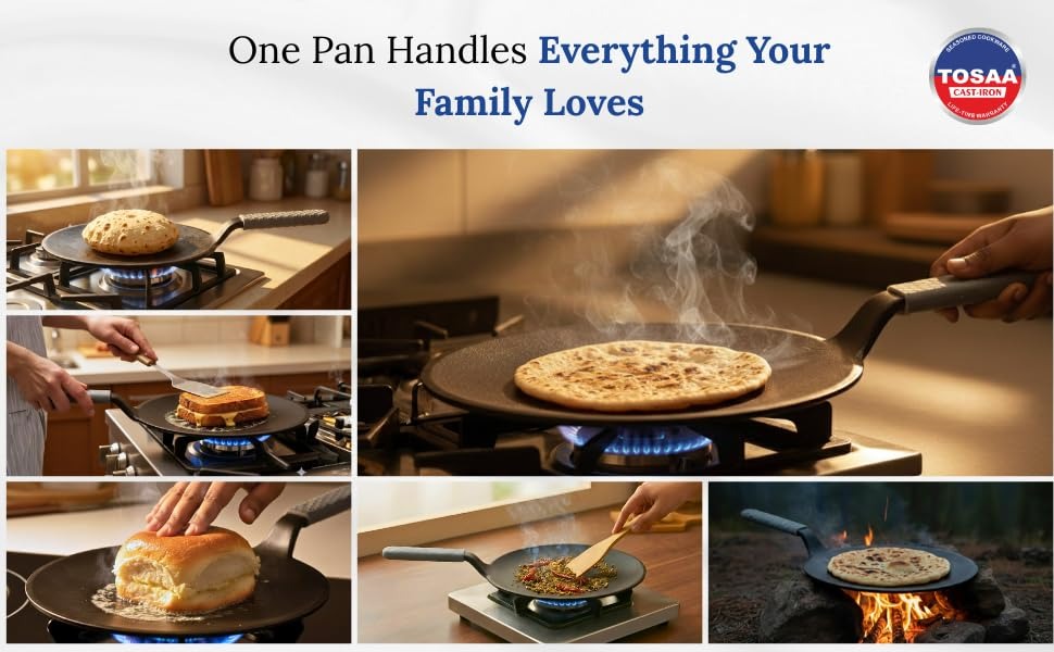 Tosaa Cast Iron Roti Tawa Small 23cm