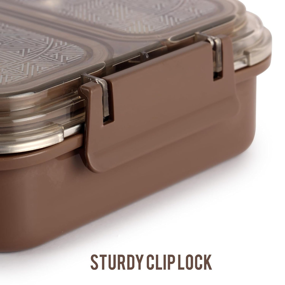 CELLO Tri Lunch Insulated Lunch Box , Brown - Set of 1