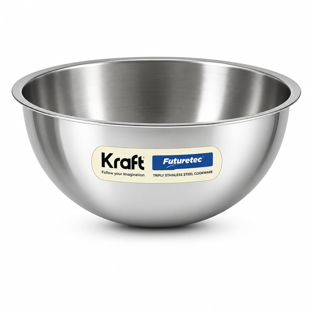 Kraft Futuretec Triply Stainless Steel Extra Deep Tasla 16cm, 0.9 L