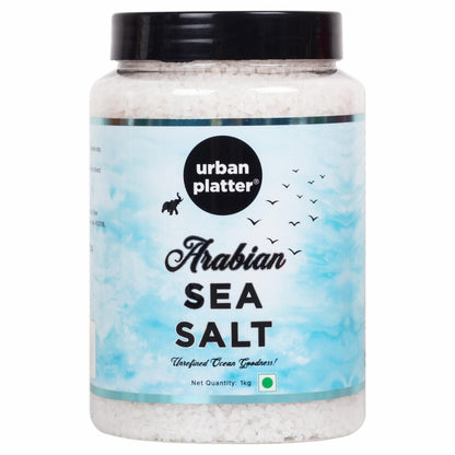 Urban Platter Arabian Sea Salt Crystals Jar - 1 kg