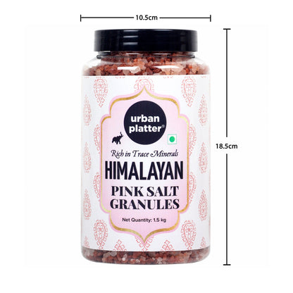Urban Platter Pink Himalayan Rock Salt Granules - 1.5 kgs