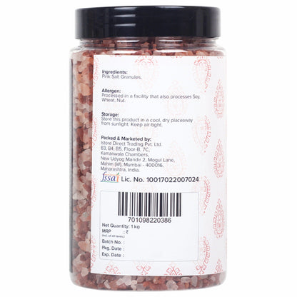 Urban Platter Pink Himalayan Rock Salt Granules - 1 kg