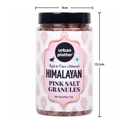 Urban Platter Pink Himalayan Rock Salt Granules - 1 kg