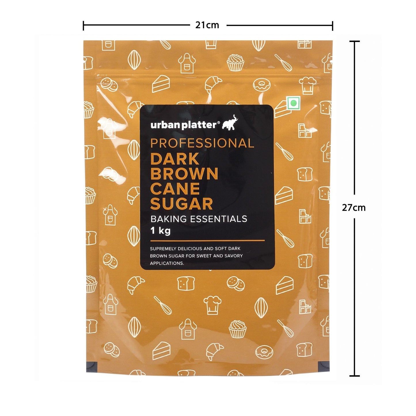 Urban Platter Dark Soft Brown Cane Sugar - 1 kg