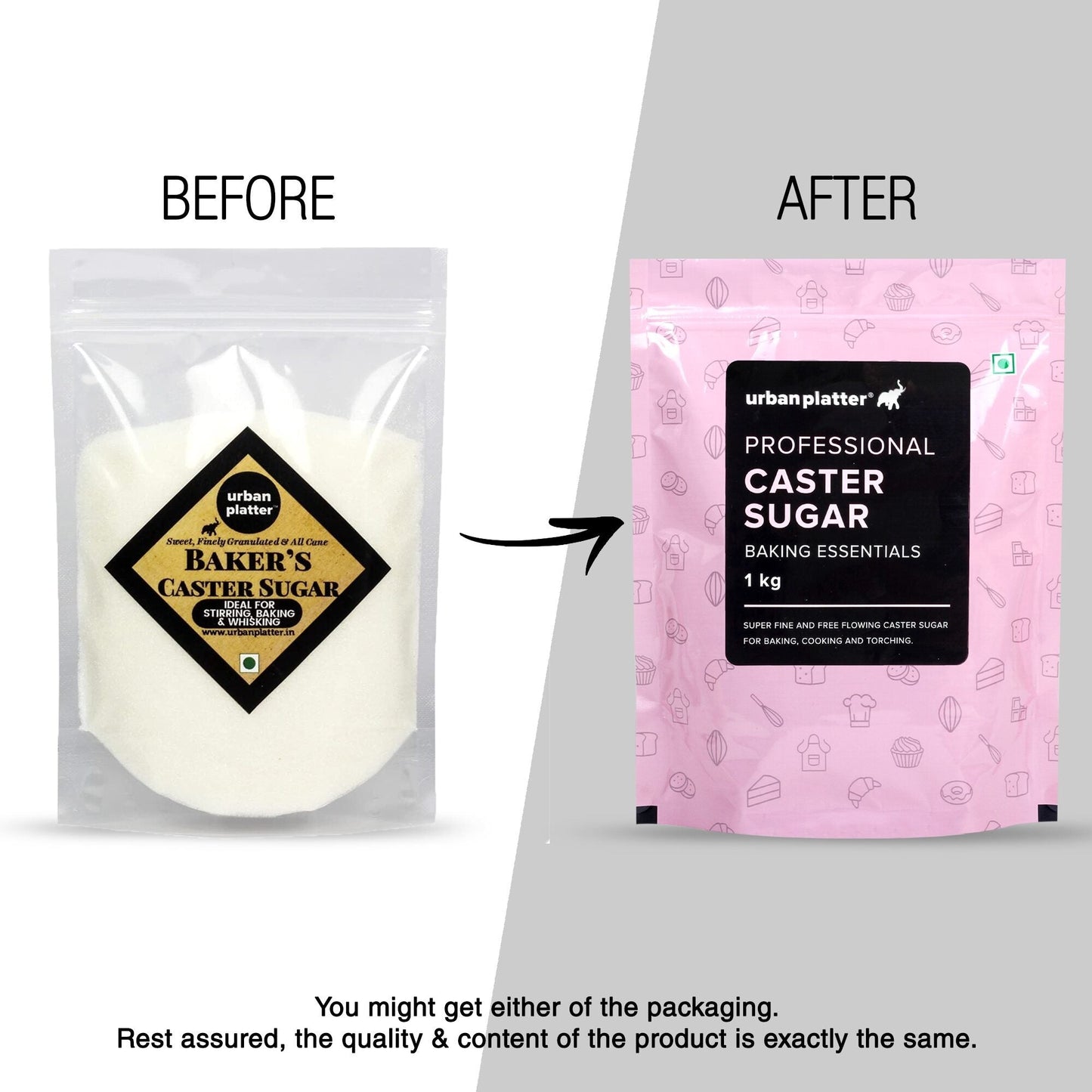 Urban Platter Professional Caster Sugar - 1 kg