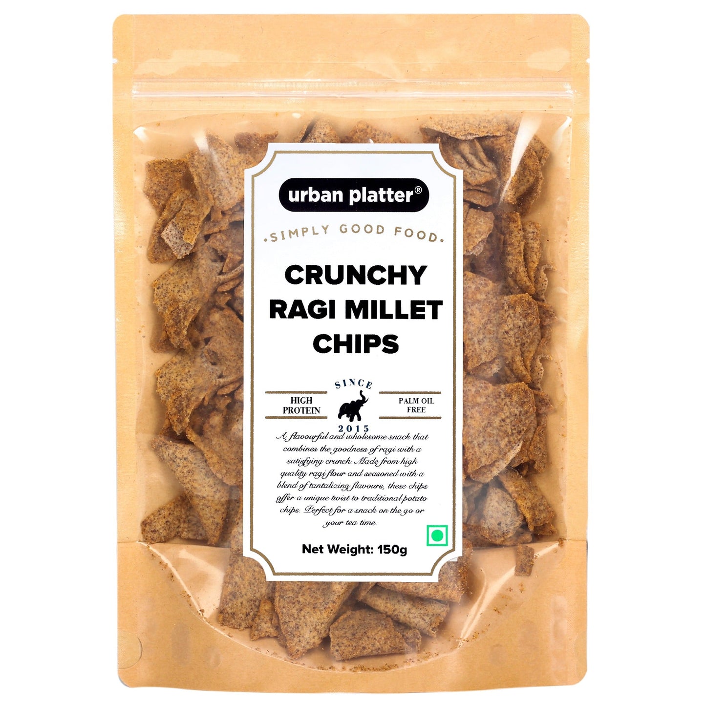 Urban Platter Crunchy Ragi Millet Chips - 150 gms