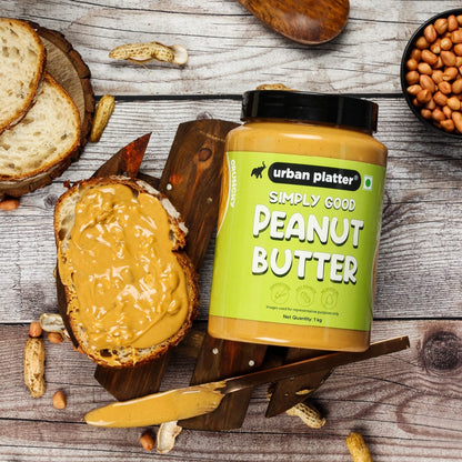Urban Platter Natural Crunchy Peanut Butter - 1 kg