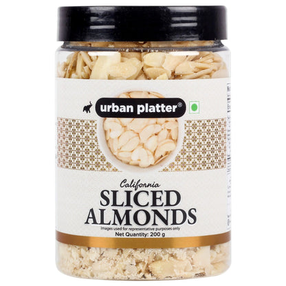 Urban Platter Sliced California Almonds - 200 gms