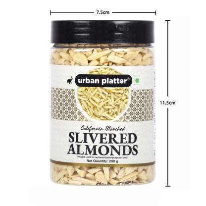 Urban Platter Blanched Slivered California Almonds - 200 gms