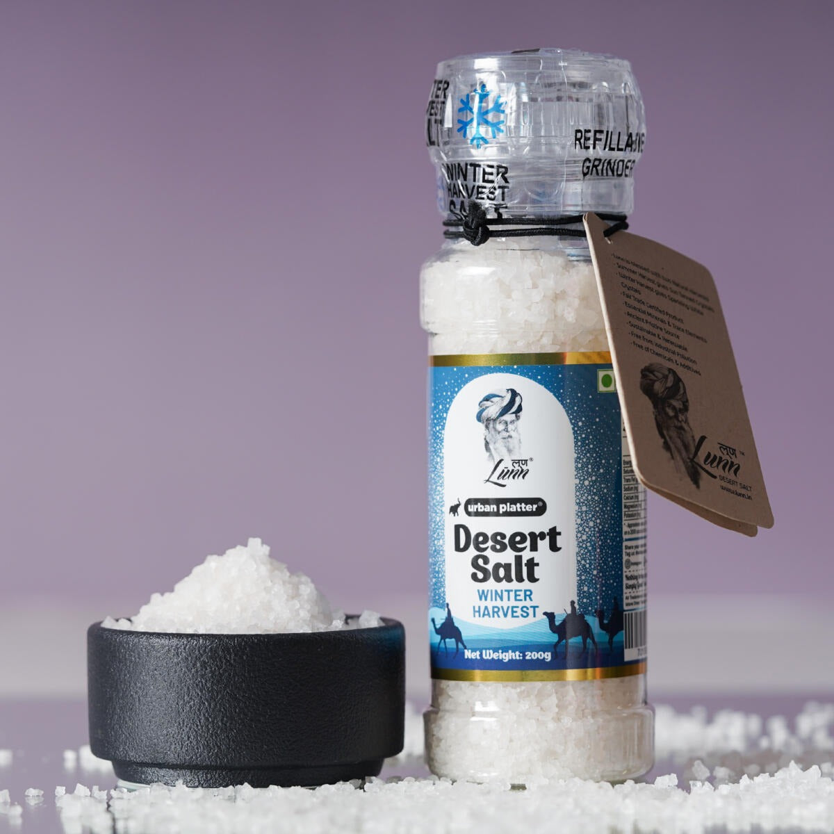 Urban Platter Winter Harvest Desert Salt Grinder - 200 gms
