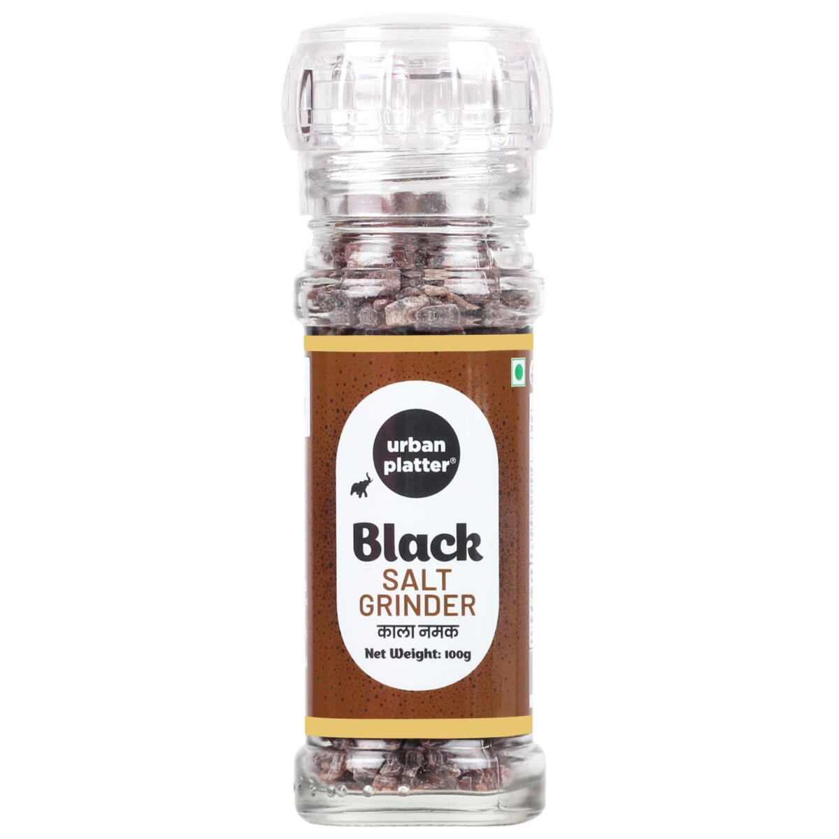 Urban Platter Black Rock Salt Grinder - 100 gms