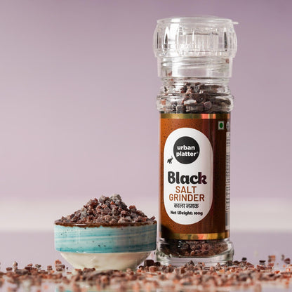 Urban Platter Black Rock Salt Grinder - 100 gms