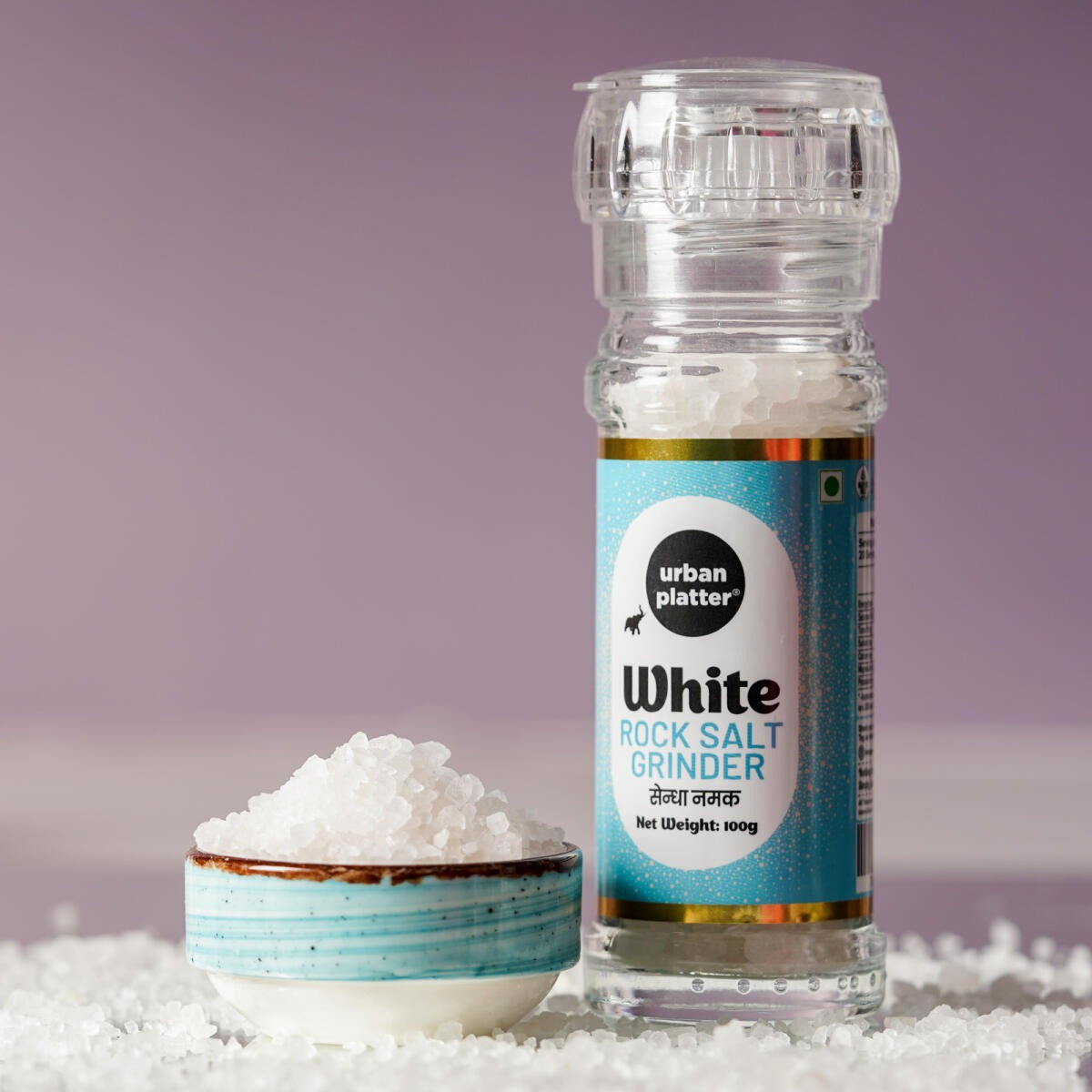 Urban Platter White Rock Salt Grinder - 100 gms