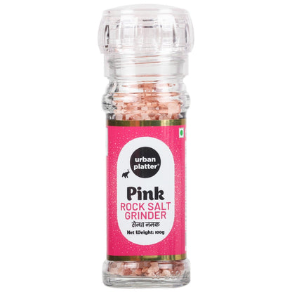 Urban Platter Pink Himalayan Rock Salt Grinder - 100 gms