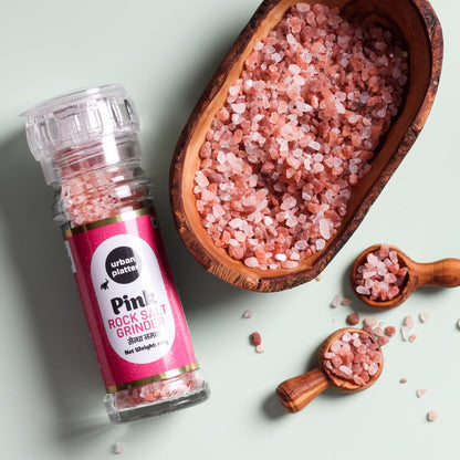 Urban Platter Pink Himalayan Rock Salt Grinder - 100 gms