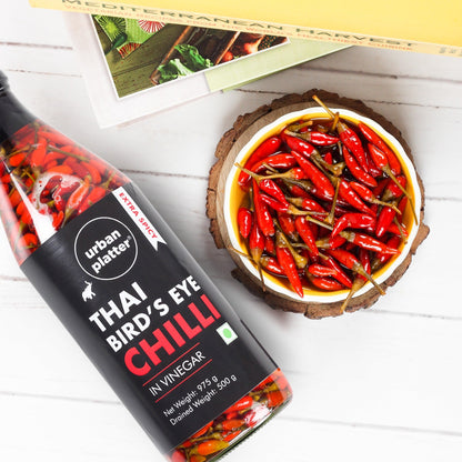 Urban Platter Extra Spicy Thai Bird’s Eye Chilli in Vinegar - 975 gms
