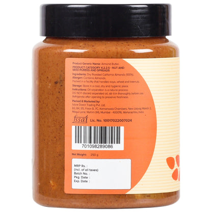 Urban Platter Crunchy Almond Butter - 250 gms