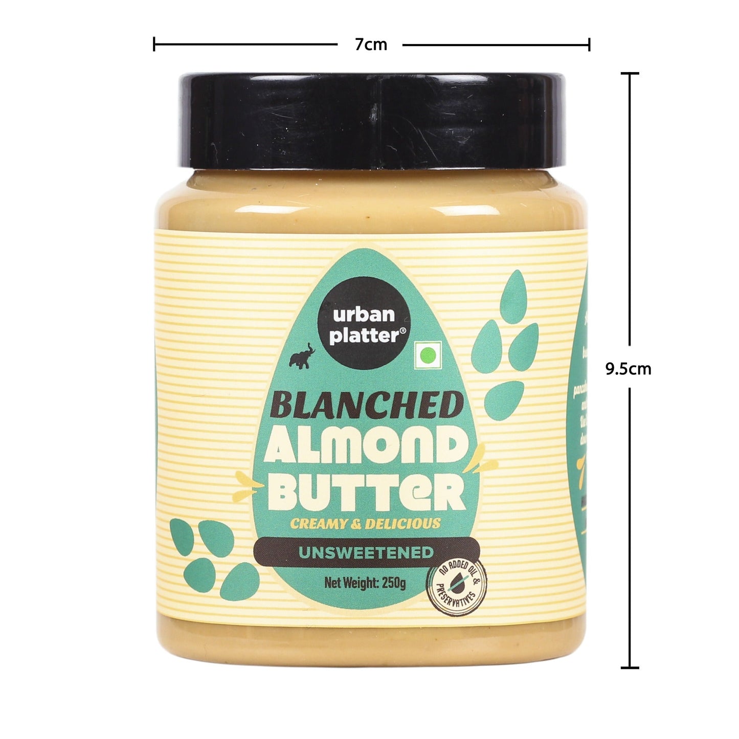 Urban Platter Blanched Almond Butter - 250 gms