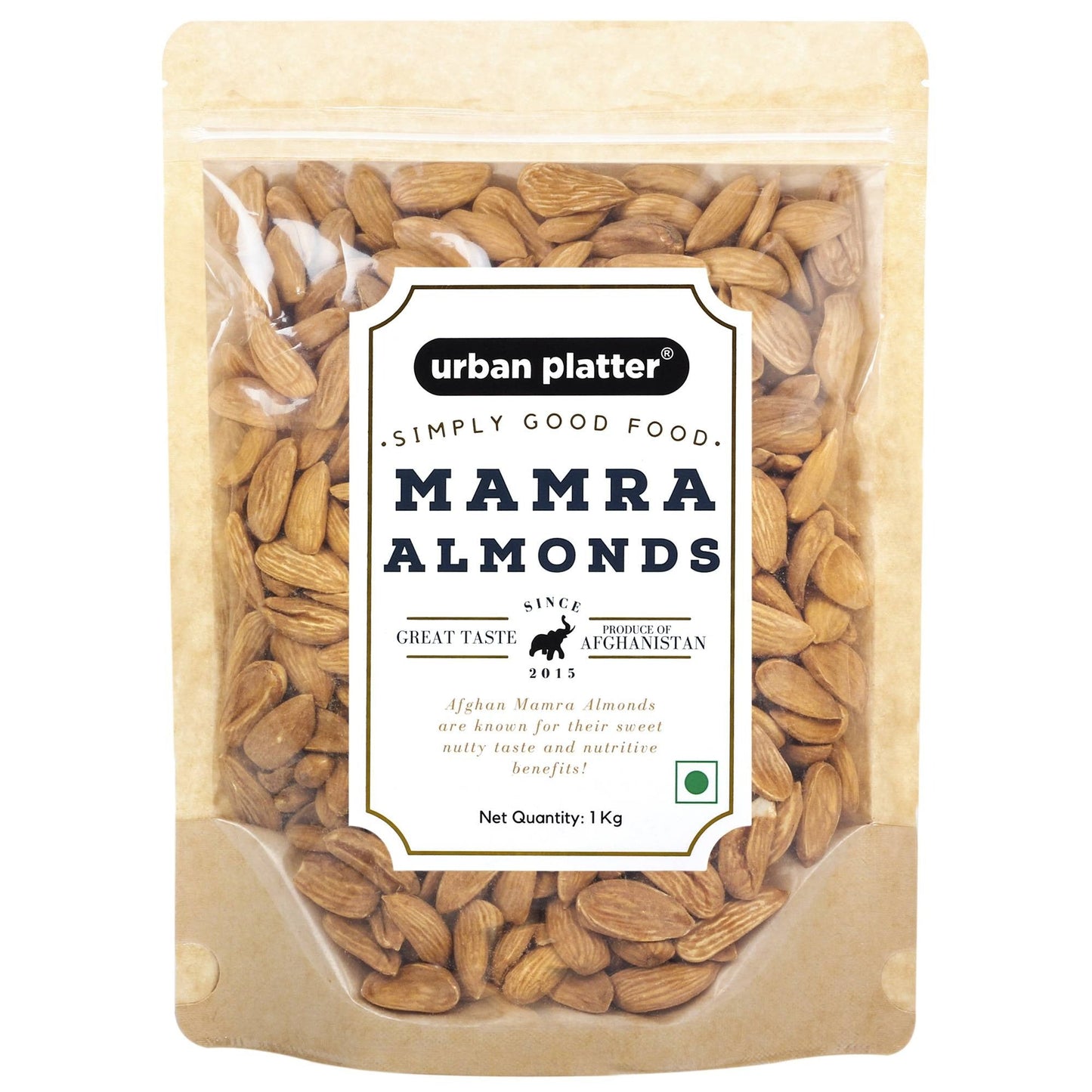 Urban Platter Mamra Almonds - 1 kg
