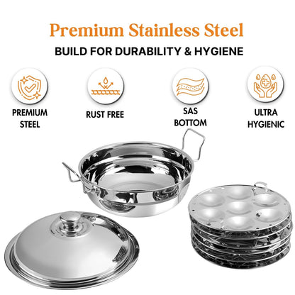 Kraft Cookware Multi Kadai with 6 Plates