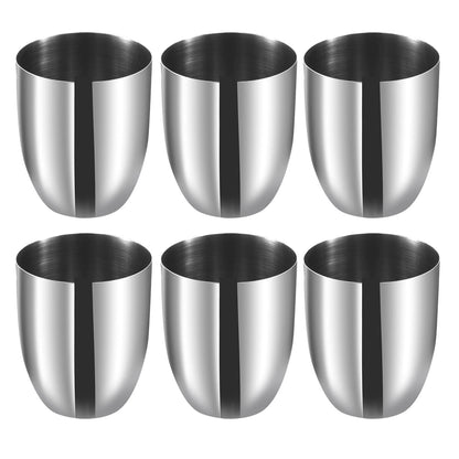 Kraft Premium Stainless Steel Glass Set of 6-350ml Each