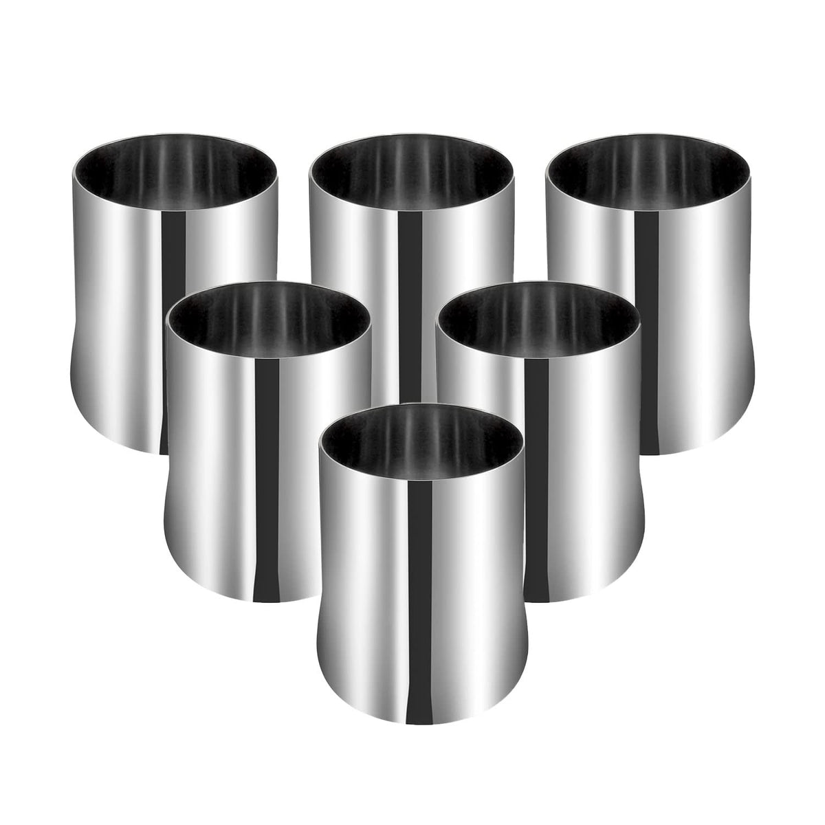 Kraft Urvashi Stainless Steel Glass Set of 6-350ml Each