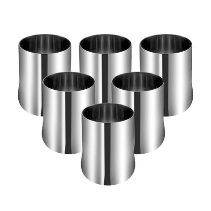 Kraft Urvashi Stainless Steel Glass Set of 6-350ml Each