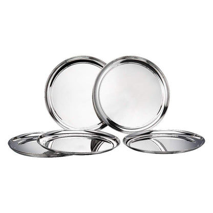 Vinod Kraft Eco Stainless Steel Dinner Plate Set of 6 Pieces