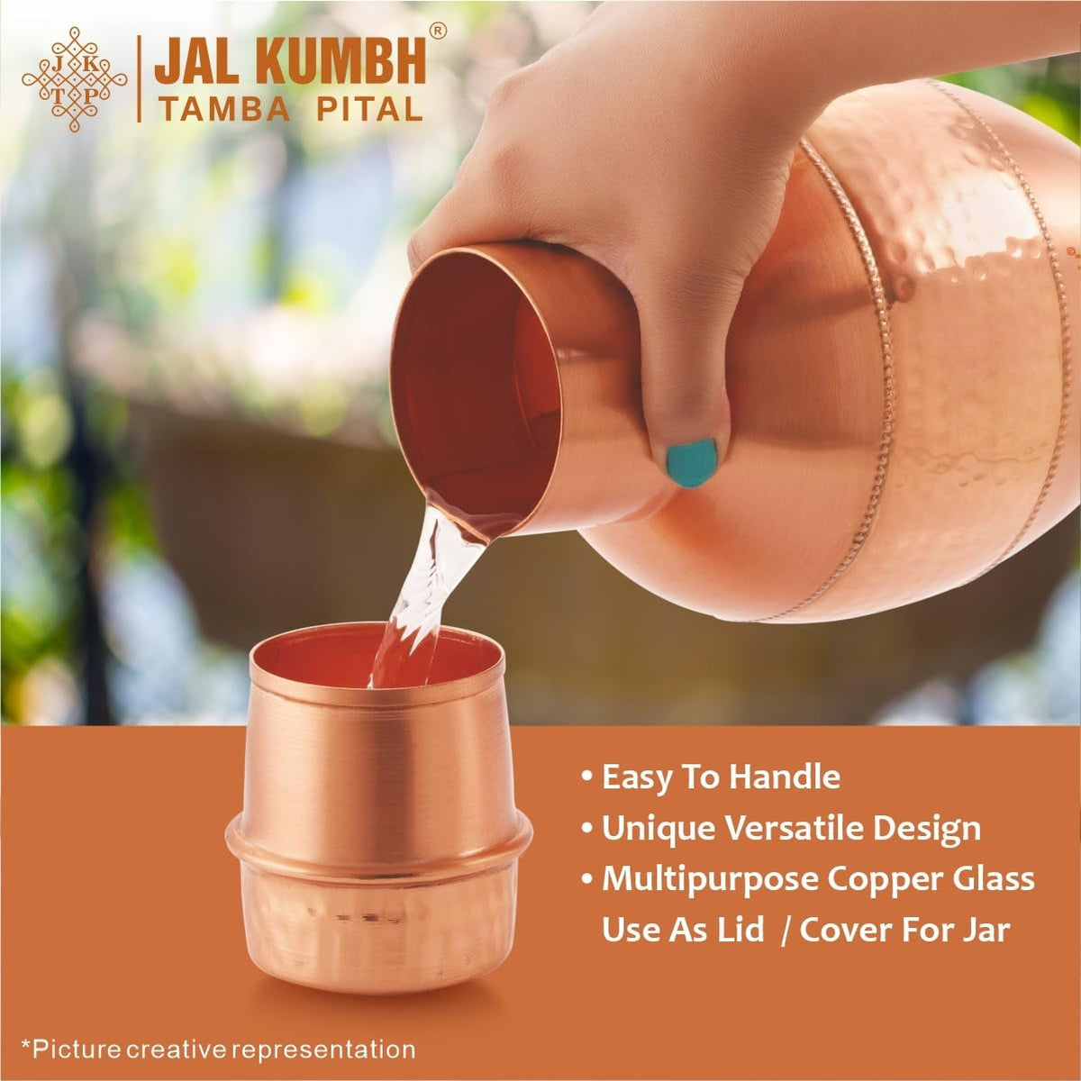 Tosaa Jalkumbh Copper Apple Pot