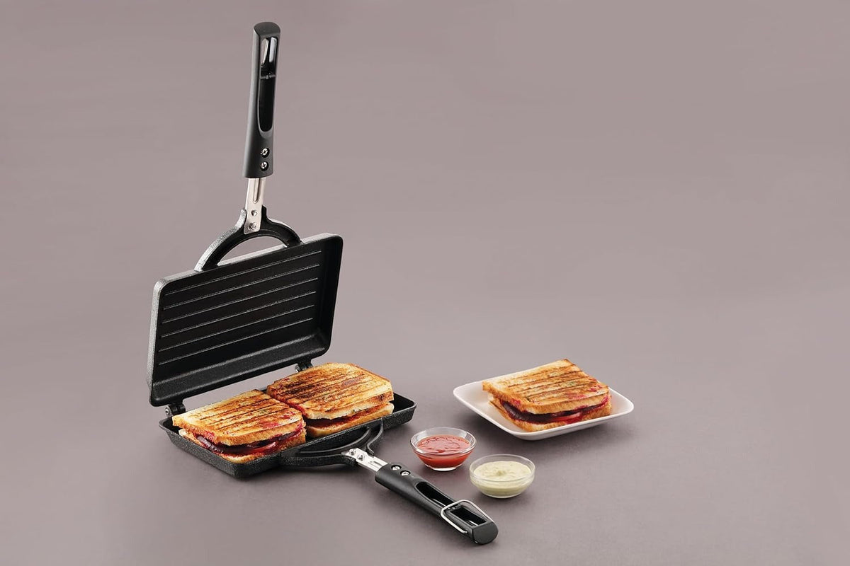 Tosaa Twin Super Jumbo Grill Sandwich Toaster Non-Stick (Version B)