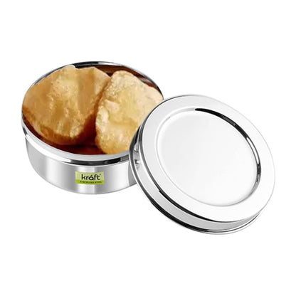 Kraft Round Stainless Steel Food Storage Containers Set of 3