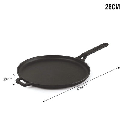 Cello Ironica Cast Iron Dosa Tawa Induction Compatible - 28 cm