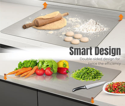 Kraft Stainless Steel Chopping Board – 39 x 31 cm