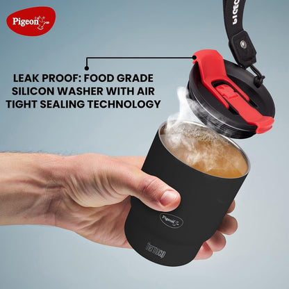 Pigeon Thermocup 350 ml: Stainless Steel Vacuum Insulated Coffee Cup/Tumbler