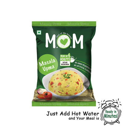 Masala Upma Pouch, 63g (Pack of 2) - Ready to Eat | Instant Food | No Added Preservatives