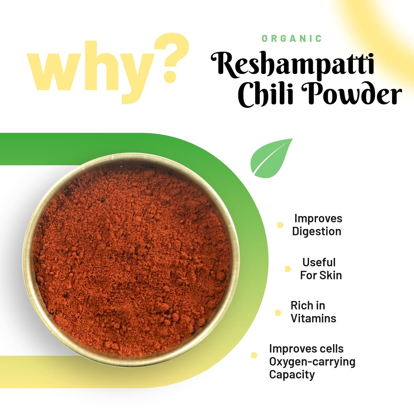 Pure Organio Organic Resham patti Red Chili Powder