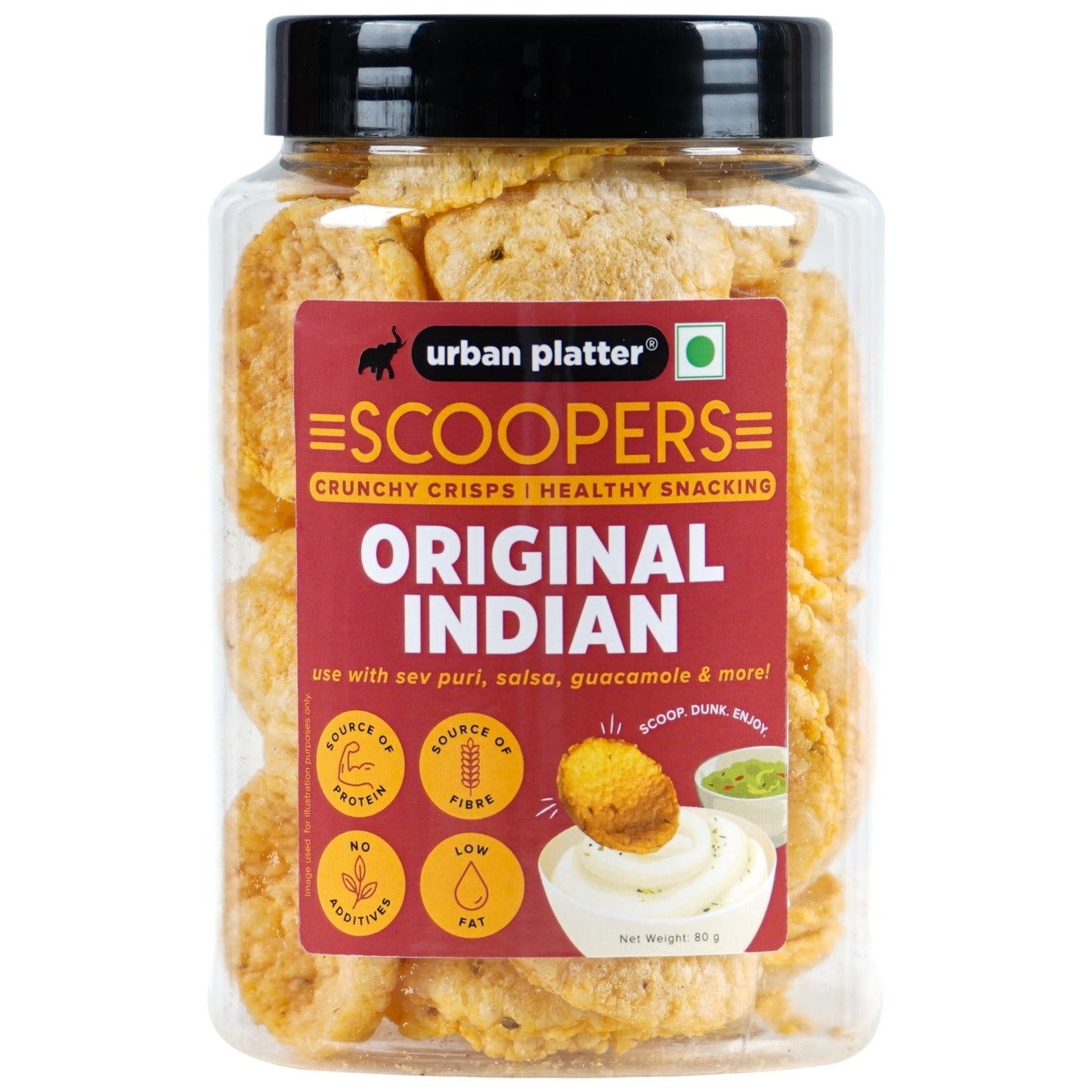 Urban Platter Scoopers Original Indian - 80 gms