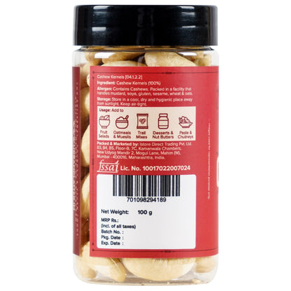 Urban Platter Bold Cashew Kernels (Grade W240) - 100 gms