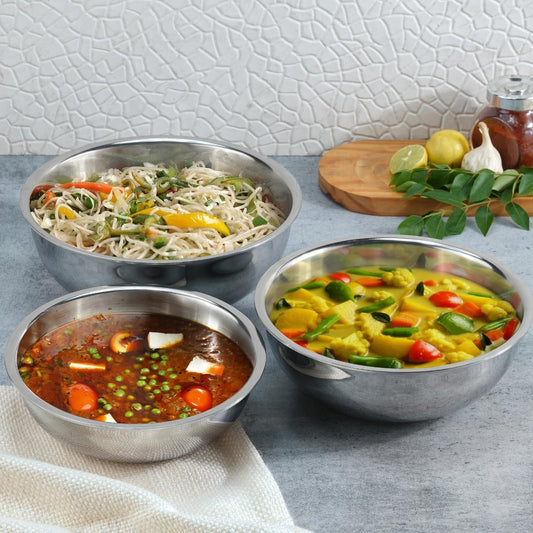 Kraft Futuretec Triply Tasla Set of 3 (18cm + 20cm + 22cm) Induction Friendly