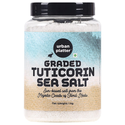 Urban Platter Graded Tuticorin Sea Salt Crystals Shaker Jar - 1 kg