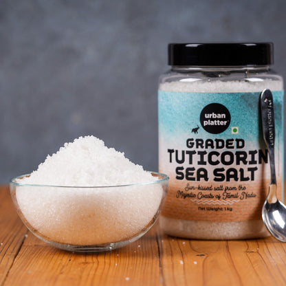 Urban Platter Graded Tuticorin Sea Salt Crystals Shaker Jar - 1 kg