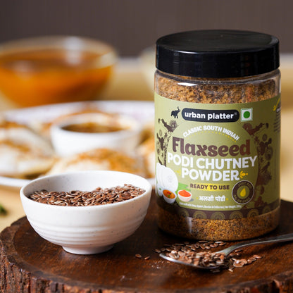 Urban Platter Classic South Indian Flaxseed Podi Chutney Powder - 250 gms