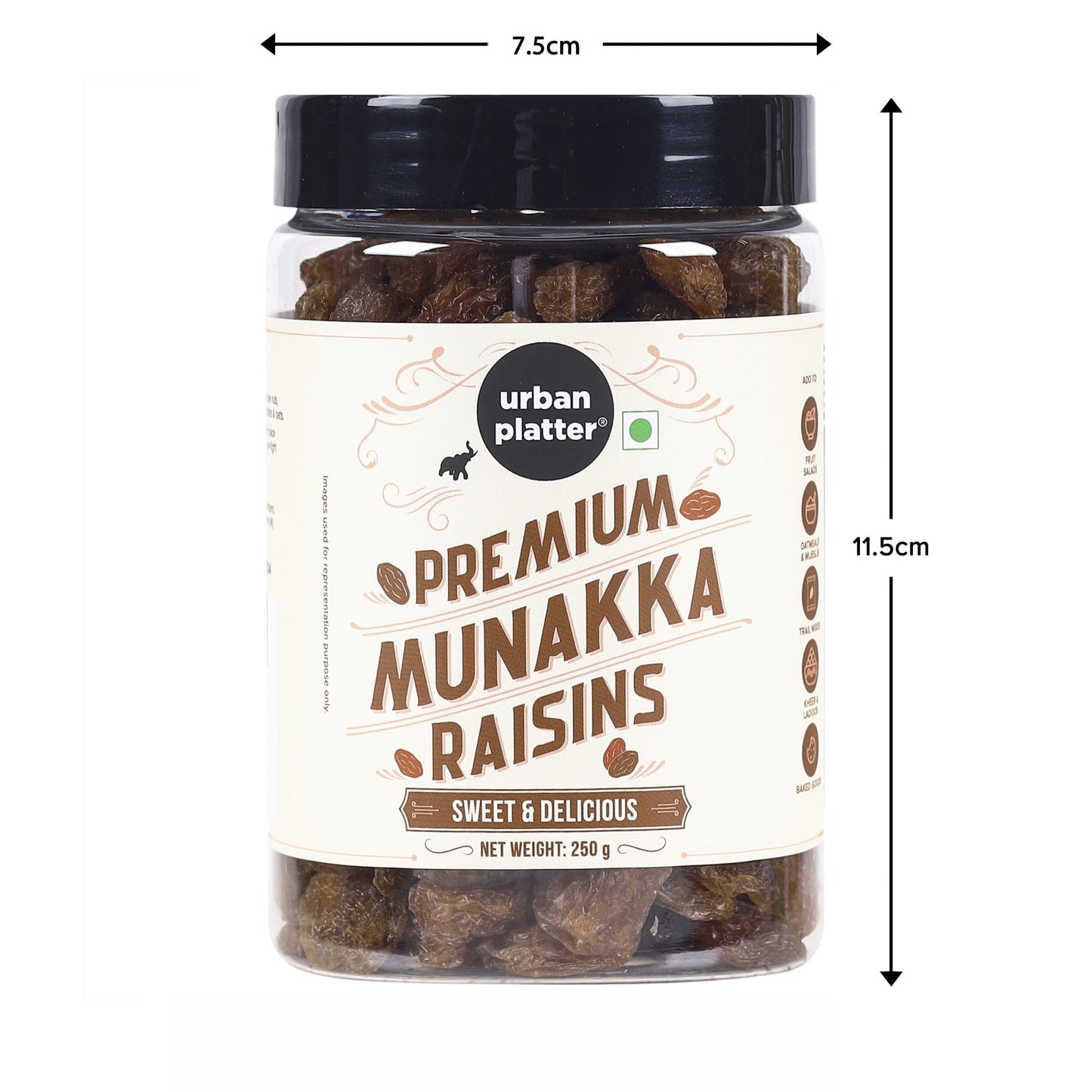 Urban Platter Premium Munakka Raisins - 250 gms