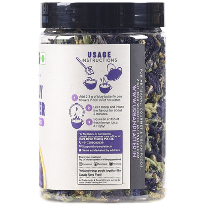 Urban Platter Blue Butterfly Pea Flower Tea - 40 gms
