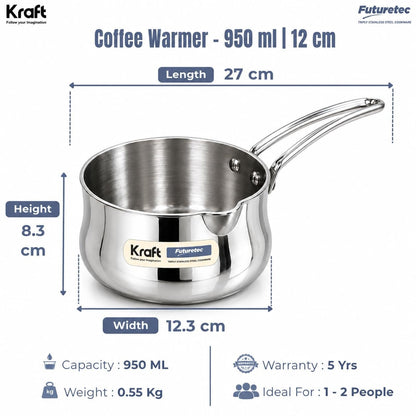 Kraft Coffee Warmer Stainless Steel - 950 ml, 12 cm