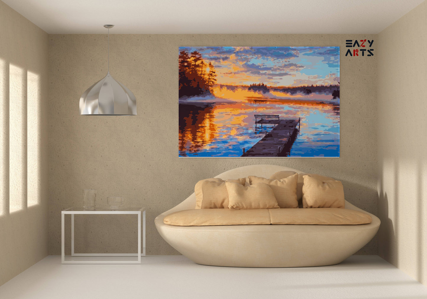 Sunset at Port Paint By Numbers kit