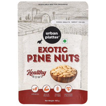 Urban Platter Lebanon Pine Nuts (Chilgoza) - 100gms