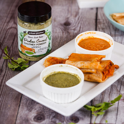 Urban Platter South Indian Style Instant Pudina (Mint) Coconut Chutney Powder - 200 gms