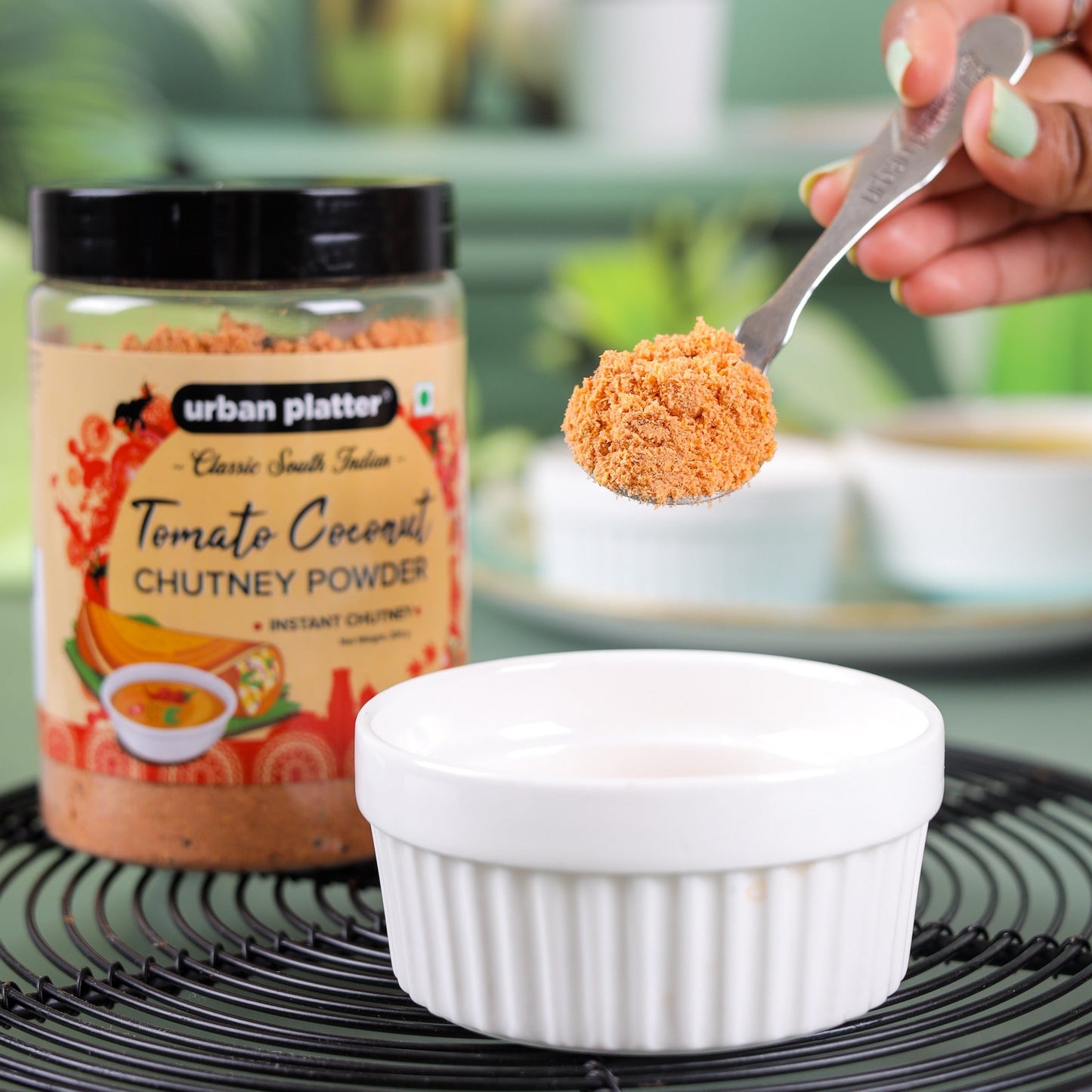 Urban Platter South Indian Style Instant Tomato Coconut Chutney Powder - 200 gms